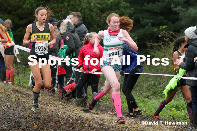 Girls under-15s, National Cross Country Relay Champs., Berry Hill Park, Mansfield.  Photo: David T. Hewitson/Sports for All Pics